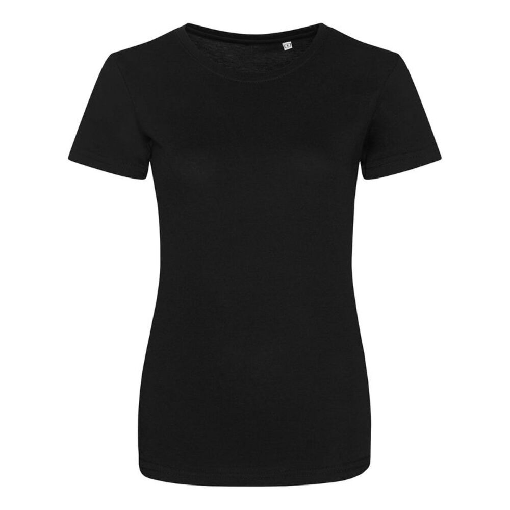 Awdis Womens/Ladies Triblend Girlie T-Shirt / Black